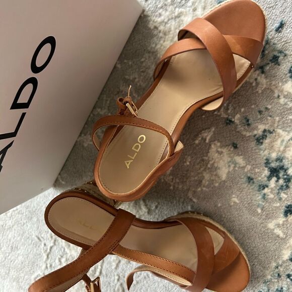 Aldo Platform sandals, size 9 worn once. - Picture 3 of 3